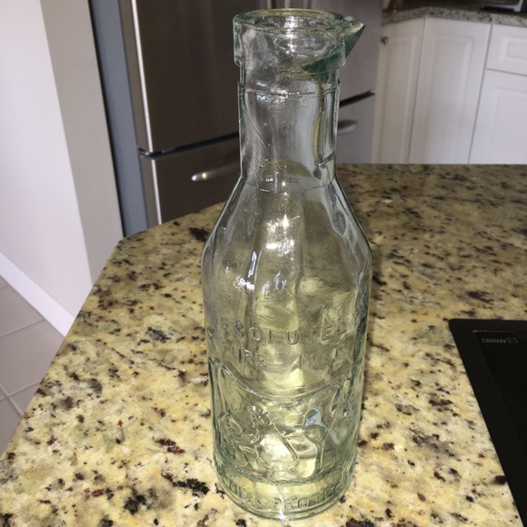 Glass milk jar with cow - Picture 1 of 3